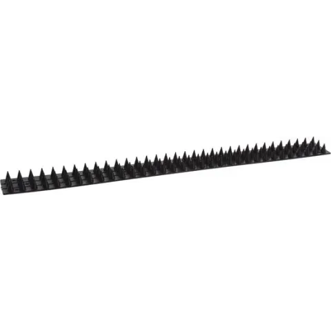 Antiklimstrips tegen inbraak / katten / vogels 5 meter zwart (10x stuks van 50 cm) - Vogelpinnen / kattenpinnen - Hekpunten