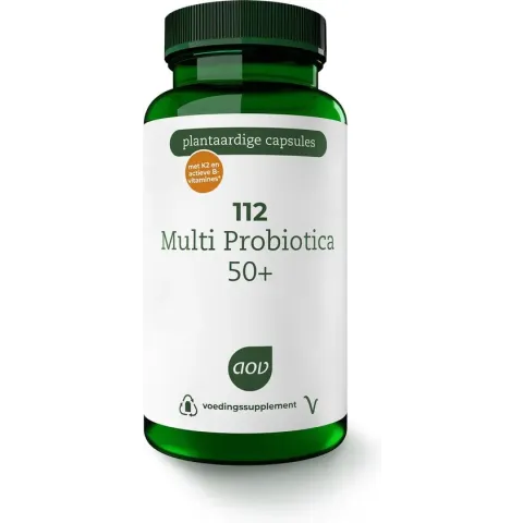 AOV 112 Multi Probiotica 50+ - 60 vegacaps - Multivitaminen - Voedingssupplement