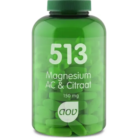 AOV 513 Magnesium AC & Citraat 150mg Voedingssupplementen - 180 tabletten
