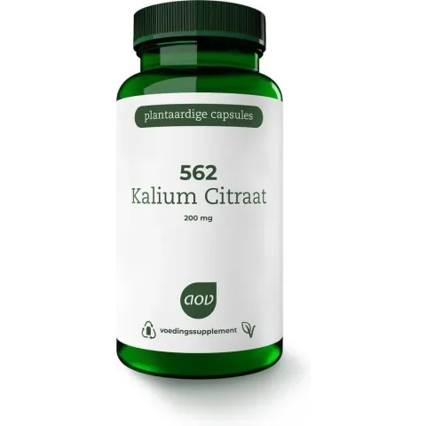 AOV 562 Kalium Citraat 200mg - 90 vegacaps - Mineralen - Voedingssupplement