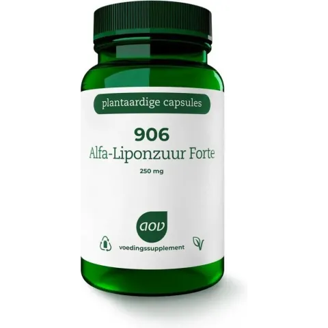 AOV 906 Alfa-liponzuur - 60 vegacaps - Antioxidanten - Voedingssupplement