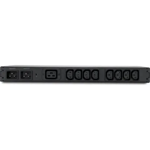 APC Automatic Transfer Switch - Ingang 2x C20 / Uitgang 8x C13 + 1x C19 / Rackmount / 3680W