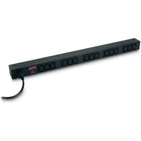 APC Rack PDU, Basic, ZeroU, 10A, 230V, (15x) C13, C14 stekker