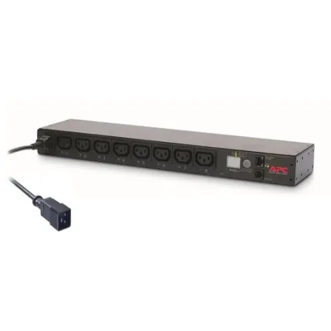 APC Rack PDU, Switched, 0U/1U, 16A, 230V,(8x) C13, C20 stekker