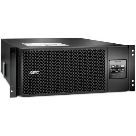 APC Smart-UPS On-Line 6000VA noodstroomvoeding 6x C13, 4x C19, hardwire 1 fase uitgang, rackmountable, Embedded NMC