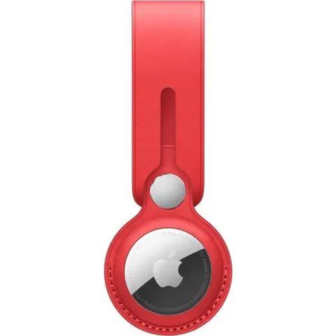 Apple AirTag hanger - Leer - Rood