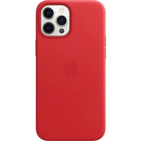 Apple leren hoesje met MagSafe - Voor iPhone 12 Pro Max - Scarlet