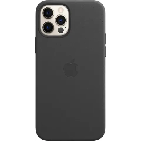 Apple leren hoesje met MagSafe - Voor iPhone 12 Pro - Zwart