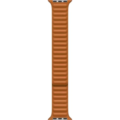 Apple Watch Leather Link - 45mm - Golden Brown - S/M - voor Apple Watch SE/5/6/7