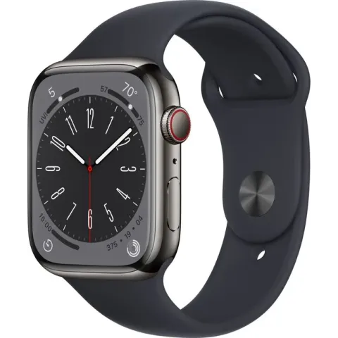 Apple Watch Series 8 - 4G - 45mm - Grafiet Roestvrijstaal