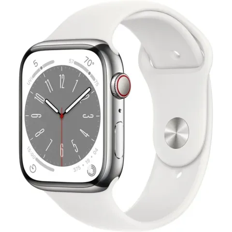 Apple Watch Series 8 - 4G - 45mm - Zilver Roestvrijstaal