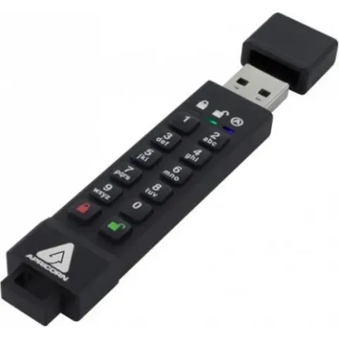 Apricorn 64GB Aegis Secure Key 3z USB flash drive USB Type-A 3.2 Gen 1 (3.1 Gen 1) Zwart