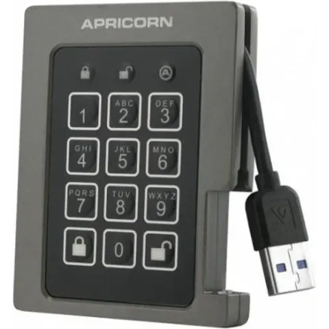 Apricorn - Padlock FIPS validated - Externe SSD - 240GB - Zwart