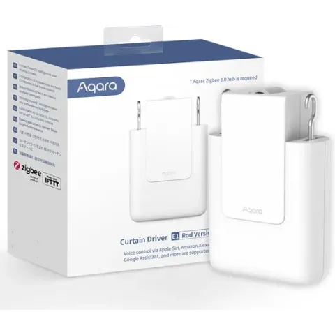 AQARA Curtain Driver E1 (Rod Version)- Zigbee 3.0 - Retrofit gordijncontroller