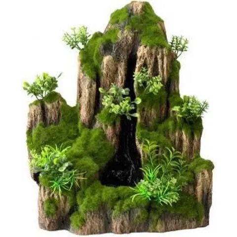 Aqua d'ella Aquarium waterval Moss Rock met 1 stroom 234/434963