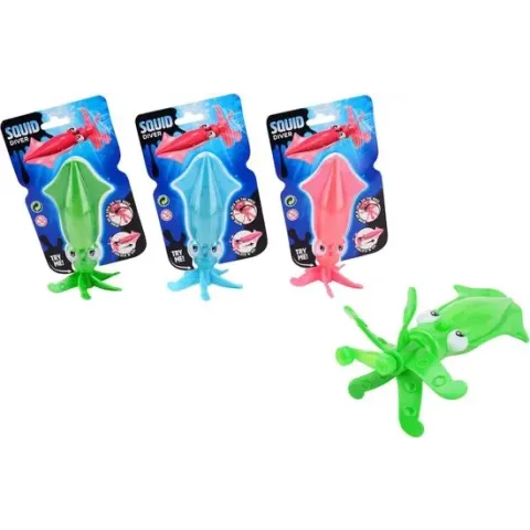 Aqua Fun Torpedo inktvis op kaart (1 stuk) assorti