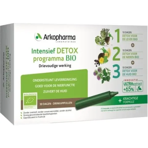 arkofluids Intensief detox programma bio drinkampullen