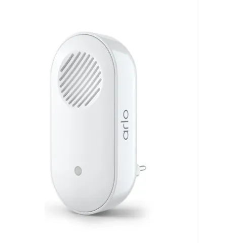 Arlo Deurbel Gong 2  (Chime V2) Wit - Draadloze Deurbel GONG - Hoorbare Waarschuwingen - Arlo Gecertificeerd Accesoire - Compatible met Arlo Deurbellen - Arlo Bedraade Video Deurbel, Arlo Draadloze Video Deurbel - AC2001-100PES