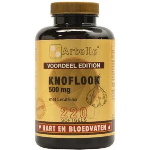Artelle Knoflook 500mg met Lecithine Softgels 100Capsules