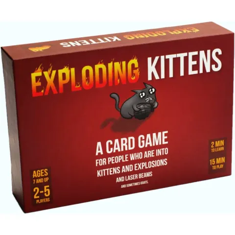 Asmodee Exploding Kittens Nederlands, 2 - 5 spelers, 15 minuten, Vanaf 7 jaar