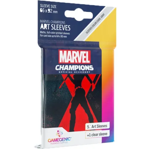 Asmodee Marvel Champions Art Sleeves - Black Widow 50 stuks