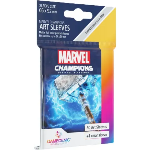 Asmodee Marvel Champions Art Sleeves - Thor 50 stuks