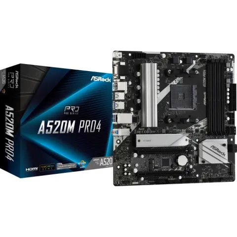 ASRock A520M Pro4 RAID, Gb-LAN, Sound, µATX