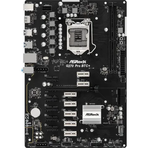 Asrock Q270 Pro BTC+ Intel® Q270 LGA 1151 (Socket H4) ATX