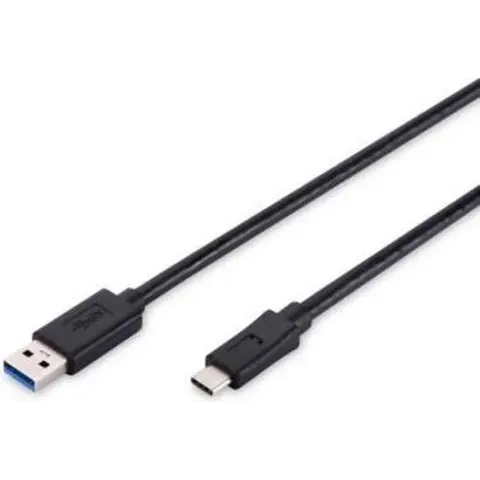 ASSMANN Electronic 1m USB 3.1 C - A USB-kabel USB 3.2 Gen 2 (3.1 Gen 2) USB C USB A Zwart