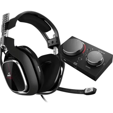 ASTRO A40 TR Gaming Headset + MixAmp Pro TR (4e gen.) met ASTRO Audio, Dolby Audio - Zwart/Rood