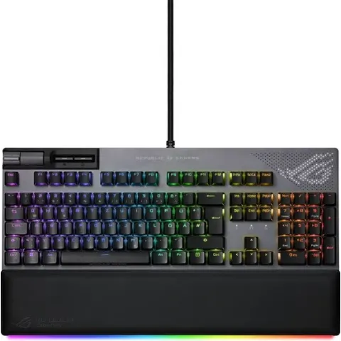 ASUS ROG Strix Flare II Animated - Toetsenbord ROG NX Red - RGB backlit - USB - Qwerty - zwart