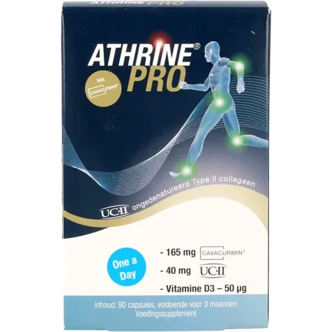 Athrine® PRO - UC-II®, CAVACURMIN® en Vitamine D3 - 90stuks (3 maanden verpakking)