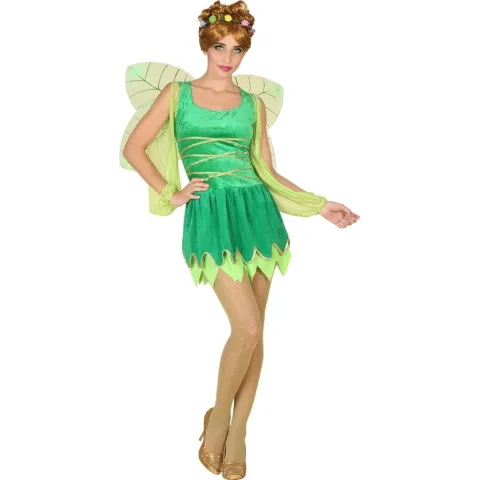 ATOSA - Sexy groen feeën kostuum voor vrouwen - M / L - Volwassenen kostuums