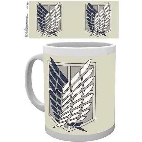 Attack on titan - mug - 300 ml - badge
