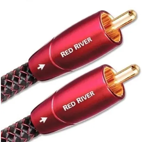 AudioQuest 0.5m Red River RCA audio kabel 0,5 m Zwart