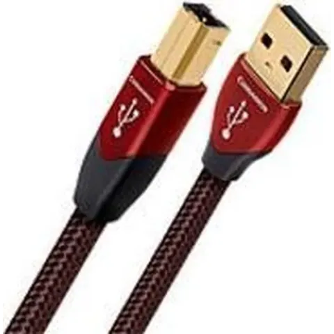AudioQuest 0.75m Cinnamon USB A-B USB-kabel 0,75 m USB B Zwart