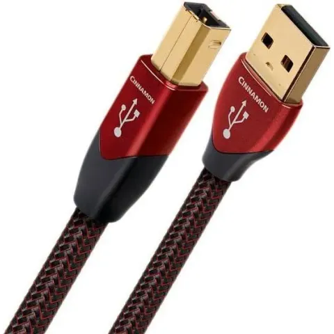 Audioquest Cinnamon USB A naar USB B Kabel - Hifi USB Kabel - 1,5m