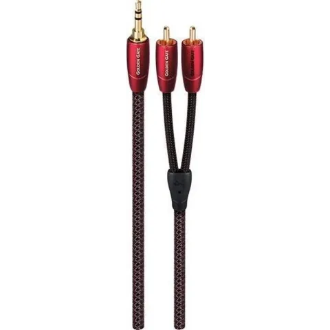 AudioQuest Golden Gate 3.5mm - 2xRCA 1,5m (mini jack naar tulp verloopkabel)