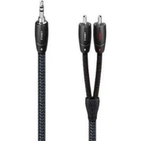 Audioquest Sydney 3.5mm naar 2x RCA Kabel - Mini Jack Overgangskabel - 2m