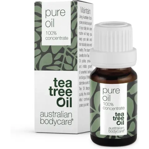 Australian Bodycare Pure Tea Tree Olie 10 ml - 100% puur natuurlijke Tea Tree Olie uit Australië tegen huidproblemen - Houdt de goede flora op de huid in balans - Effectief bij jeugdpuistjes en pukkeltjes