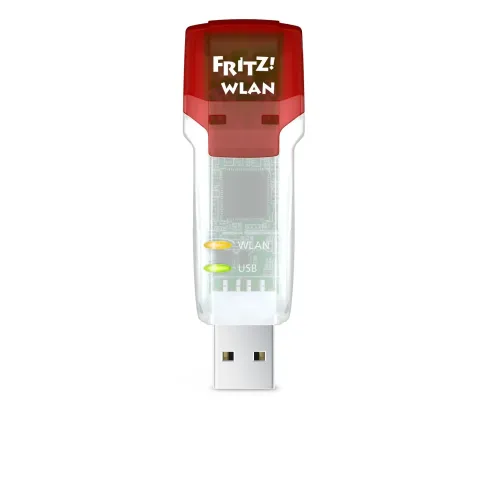 AVM FRITZ!WLAN USB Stick AC 860 Wifi adapter Rood