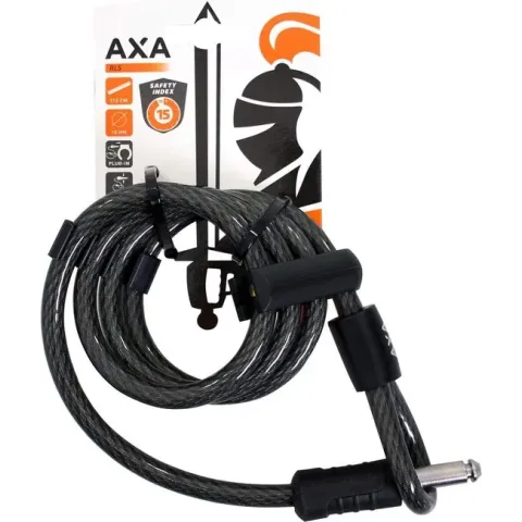 AXA RLS 115 Insteekkabel - 115 cm - Zwart