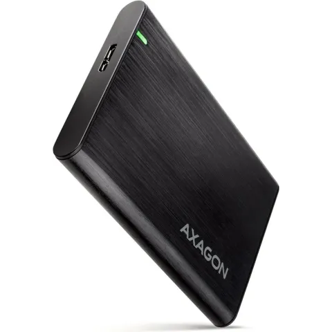 AXAGON EE25-A6M USB3.0 - SATA 6G 2.5 External SCREWLESS ALU RAW box BLACK *USBAM *MICROBM *SATAF