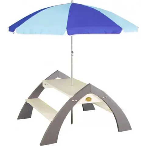 AXI Picknicktafel voor kinderen Kylo grijs en wit A031.021.00