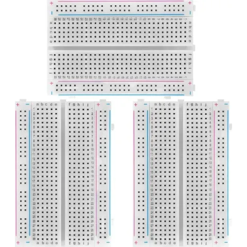 AZDelivery 3 x Mini Breadboard 400 Pin met 4 Busbars compatibel met Arduino en Jumper Wire Kabels compatibel met Arduino Inclusief E-Book!