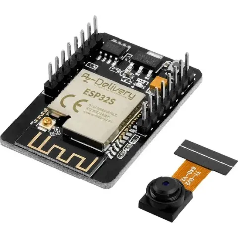 AZDelivery ESP32-Cam Modul (ESP32 Wifi/Bluetooth Module inclusief camera) compatibel met Arduino