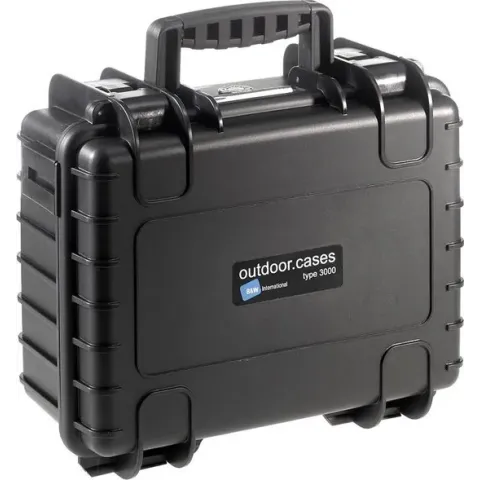 B&W International Type 3000 Outdoor Case incl. vakindeling - zwart