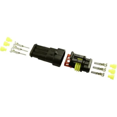 BAAS ES13 Superseal set AMP-Superseal 1.5mm Series Totaal aantal polen 3 Rastermaat: 6 mm 1 stuk(s)