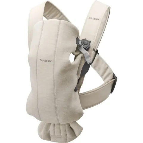 BabyBjörn Draagzak Mini - 3D Jersey - Lichtbeige