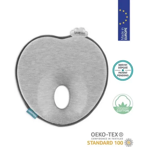 Babymoov New Lovenest original smokey - anti-platehoofdkussen - Grijs